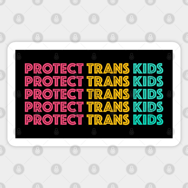 Protect Trans Kids Sticker by Football from the Left